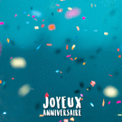 Confettis colorés pour un anniversaire festif